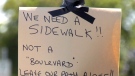 Woman advocates for new sidewalk in Esquimalt