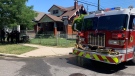 Crews responded to the house fire at the corner of Janette Avenue and Elliott Street in Windsor, Ont., on Friday, June 24, 2022. (Rich Garton/CTV News Windsor)