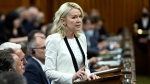 Interim Conservative Leader Candice Bergen rises during Question Period in the House of Commons on Parliament Hill in Ottawa on Wednesday, June 22, 2022. THE CANADIAN PRESS/Justin Tang