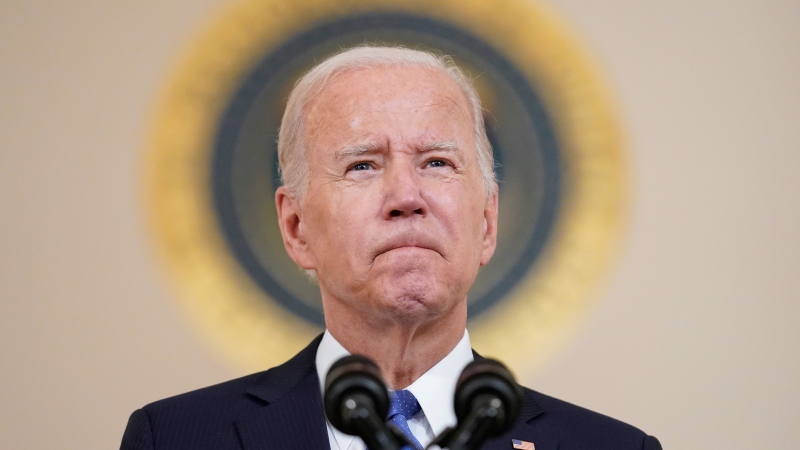 U.S. President Joe Biden speaks at the White House in Washington, Friday, June 24, 2022. (AP Photo/Andrew Harnik)