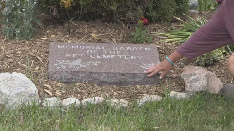 The Ontario SPCA Midland & District Animal Centre has recently reopened a memorial garden for deceased family pets (Dave Sullivan/CTV News Barrie) 