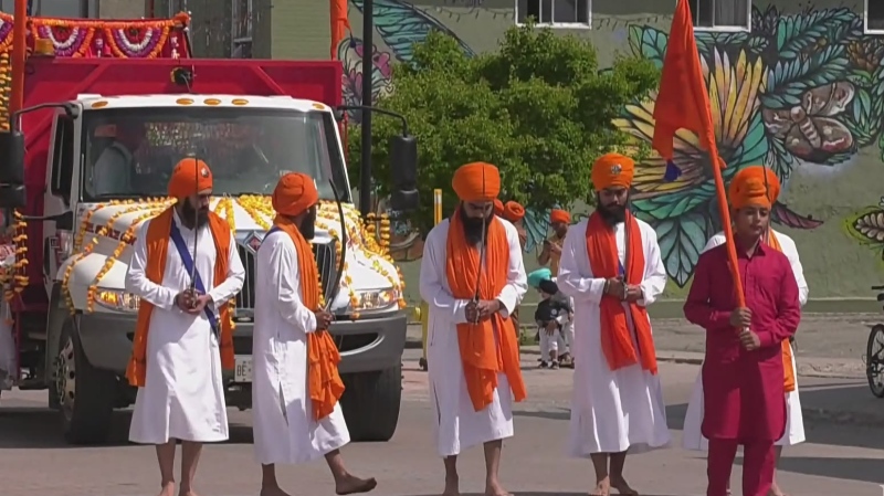 Khalsa Day parade in Timmins