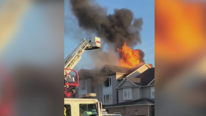 Families displaced after Kitchener fire
