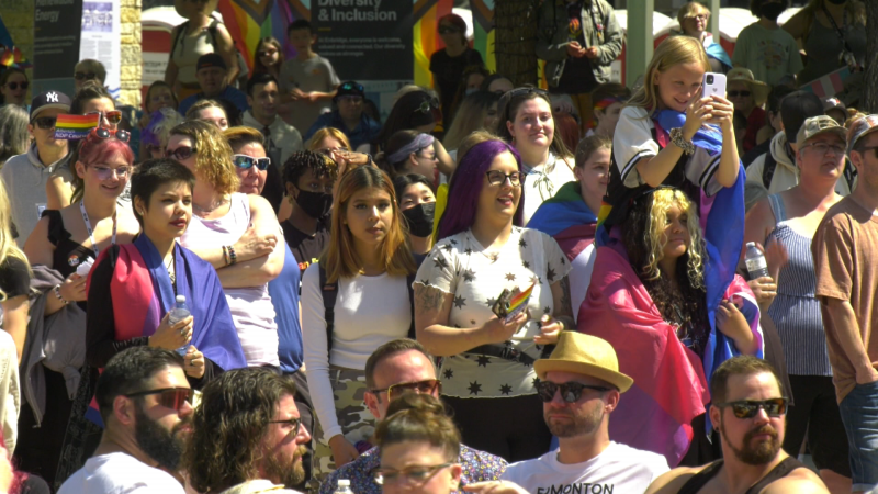 Edmonton PrideFest in Churchill Square on June 25, 2022 (Jessica Robb/CTV News Edmonton).