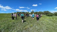 Donors were invited to tour the Lonetree Lake property, located near the Regway border crossing, approximately 160 kilometres south of Regina. (Photo: Marc Spooner)