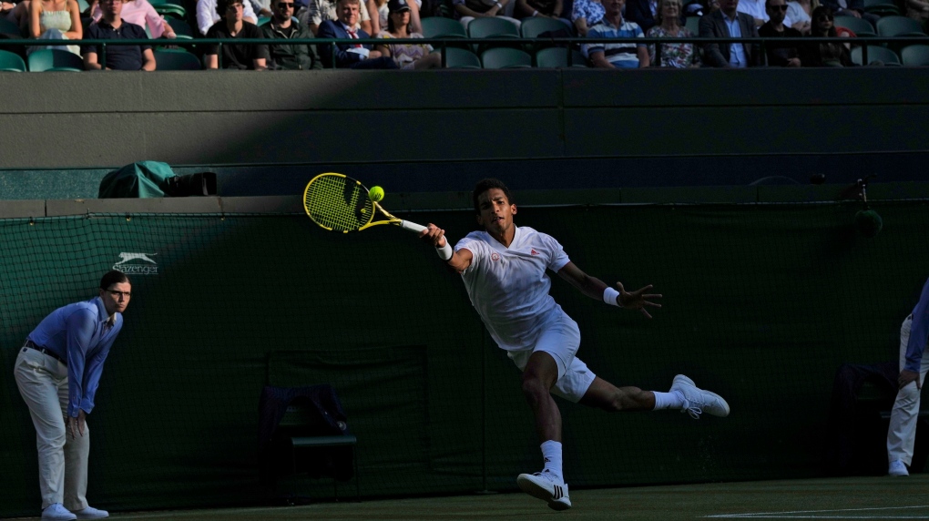 Felix Auger-Aliassime at Wimbledon