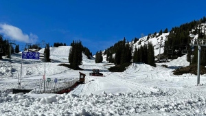 Guests to Banff Sunshine Village will be able to hit the slopes on June 28, with the resort hoping to keep them open until July 3. (Supplied)