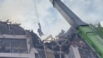 WATCH: Residents rescued after Kyiv apartment hit