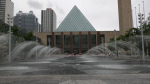 Edmonton City Hall Fountain in this undated file photo (CTV News Edmonton).