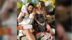 Mariia and Constantin Domin receiving several items for their new baby at a surprise baby shower. The couple arrived from Ukraine at the end of May and have been embraced by the community. (Source: Betty Boisvert)