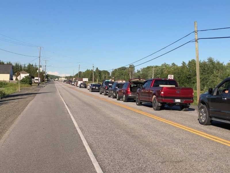 A collision closed Highway 17 at Sand Bay Road at the Spanish River bridge. (Sunday, June 26)