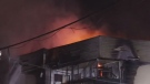 Apartment fire displaces dozens