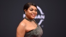 Taraji P. Henson arrives at the BET Awards on Sunday, June 26, 2022, at the Microsoft Theater in Los Angeles. (Photo by Richard Shotwell/Invision/AP)