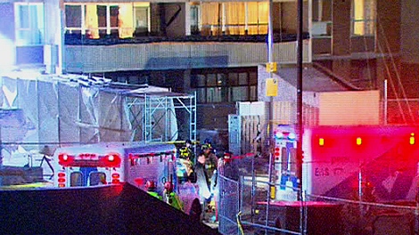 Four people were instantly killed when the scaffolding they were on plunged 13 storeys on Dec. 24, 2009.