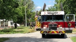 Windsor firefighters at a fire in the 3700 block of Turner Road in Windsor, Ont., on Monday, June 27, 2022. (Gary Archibald/CTV News Windsor) 