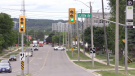 The intersection of Little Avenue and Yonge Street in Barrie, where a second incident took place on Wed., June 22 (Mike Arsalides/CTV News).