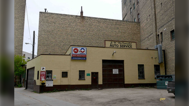 J. W. McDonald Auto Service is set to close its doors after being open since the 1920s. (Source: Manitoba Historical Society/George Penner)