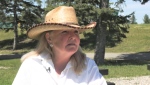 Lynne Hoff was behind a controversial float in the Sundre Pro Rodeo's parade on Saturday, June 25, 2022.