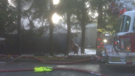Assistant Fire Chief Wayne Kennedy said crews have the fire under control. Dec. 24, 2009. (CTV)