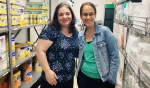 Cherie Bonhomme, left, director of the Sudbury Infant Food Bank is seen with Claire Robertson, a manager at Sudbury Infant Food Bank. (Alana Everson/CTV News)
