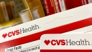 CVS Health products are displayed at a store, Monday, May 3, 2021, in North Andover, Mass. (AP Photo/Elise Amendola, File)