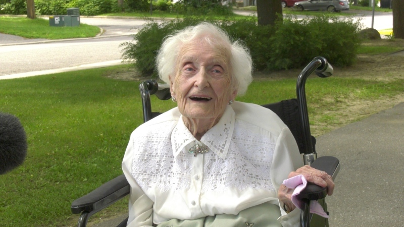 Ottawa resident Dorothy Tennant turns 108 on Sunday, July 3, 2022. (Peter Szperling/CTV News Ottawa)