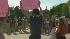Rally on reproductive rights held in Regina   