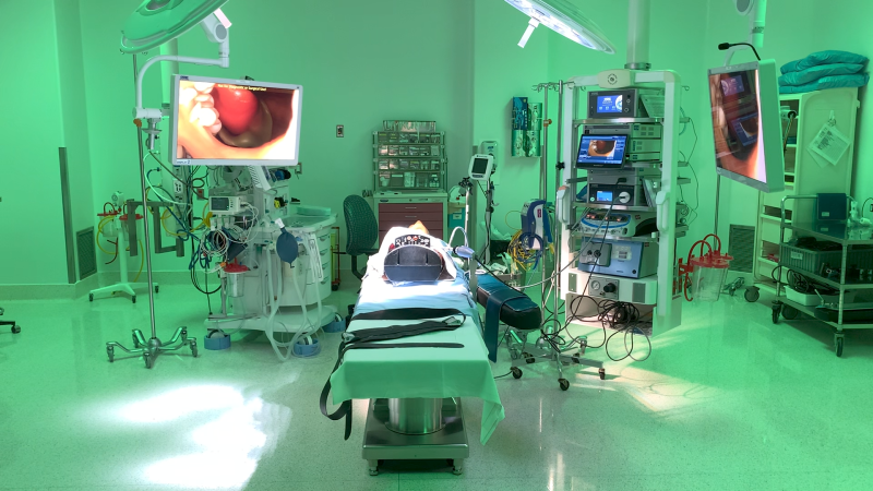 One of the newly upgraded operating rooms at the Queensway Carleton Hospital. (Shaun Vardon/CTV News Ottawa)