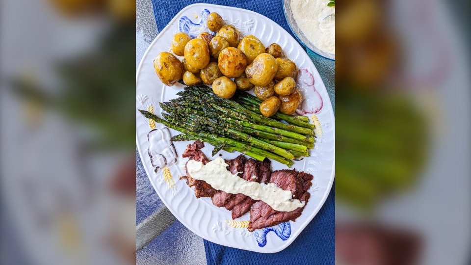 Spice Rubbed Tri-tip with Horseradish Sauce