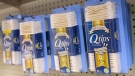 Q-tips, a brand of Unilever, is seen on display in a store in Manhattan, New York City, on March 24, and sticking Q-tips in your ears also can damage the ear canal. (Andrew Kelly/Reuters/CNN)