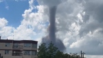 Funnel cloud forms over Sask. town