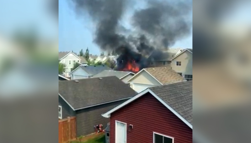Fire caused serious damager to a house in Summerside on June 30, 2022. (Source: Mike Kortuem)