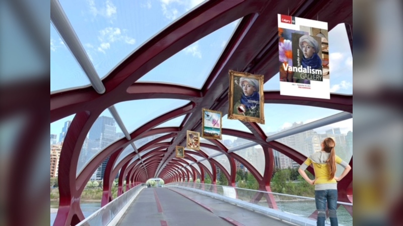 Since the Peace Bridge was installed in 2012, it has been damaged multiple times by vandals who often break the glass panels of the iconic pedestrian walkway. (Supplied)