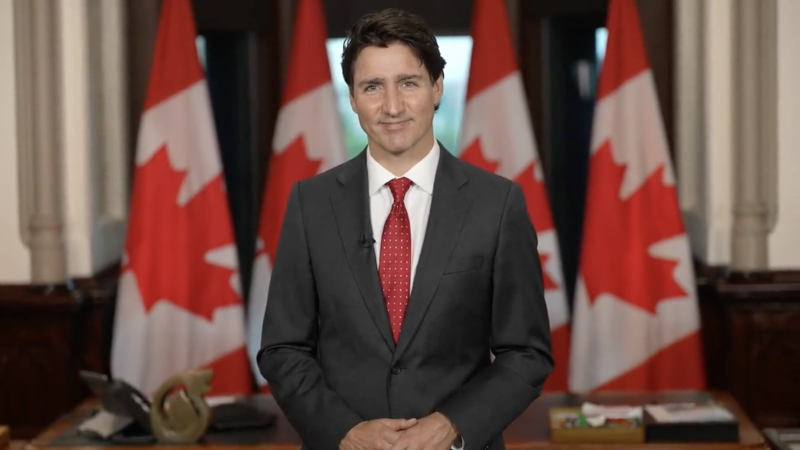 Prime Minister Justin Trudeau is calling on Canadians to recommit to the country's values in his Canada Day message. 