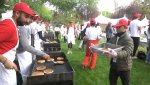 The annual Canada Day pancake breakfast is one way the Ismaili Muslim community practices the cultural tradition of giving back. (Darcy Seaton/CTV News)