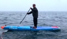 Disabled athlete attempting to cross Lake Superior