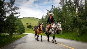 Leite captured about 500 hours of video, as he and three horses rode through the 12 countries between Canada, U.S.A. Central and South America over two years.