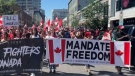 Protests in Ottawa on Canada Day 