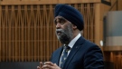 International Development Minister and Pacific Economic Development Agency of Canada Minister Harjit Sajjan rises during Question Period, Wednesday, March 23, 2022 in Ottawa. THE CANADIAN PRESS/Adrian Wyld
