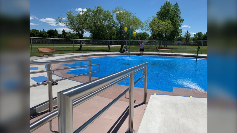 The wading pool at St. Charles Park on July 2, 2022. (Source: Gary Robson/CTV News)