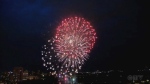 Canada Day fireworks in Saskatoon. 