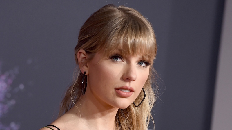 This Nov. 24, 2019 file photo shows Taylor Swift at the American Music Awards in Los Angeles. (Photo by Jordan Strauss/Invision/AP, File)