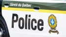 A Surete du Quebec police car is seen in Montreal on Wednesday, July 22, 2020. Quebec provincial police have made several arrests linked to an alleged romance scam that targeted elderly people online. THE CANADIAN PRESS/Paul Chiasson