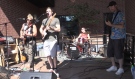 In Waves performs in downtown Sudbury. (Alana Everson/CTV News Northern Ontario)