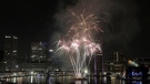 Fireworks explode over Baltimore's Inner Harbor during the Ports America Chesapeake 4th of July Celebration, July 4, 2019, in Baltimore. (AP Photo/Julio Cortez)