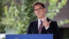 British Columbia Health Minister Adrian Dix speaks during an announcement about a new regional cancer centre, in Surrey, B.C., on Thursday, Aug. 6, 2020. THE CANADIAN PRESS/Darryl Dyck
