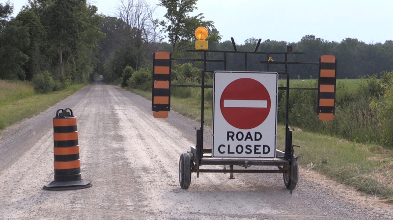 Huron County OPP responded to a fatal single vehicle crash that occurred west of Exeter, Ont. on July 4, 2022. (Daryl Newcombe/CTV News London)