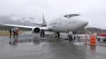 The retrofitted Boeing 737 plane is shown. (CTV News)