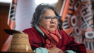 Assembly of First Nations National Chief RoseAnne Archibald speaks during a news conference in Kamloops, B.C., Sept. 30, 2021. THE CANADIAN PRESS/Darryl Dyck