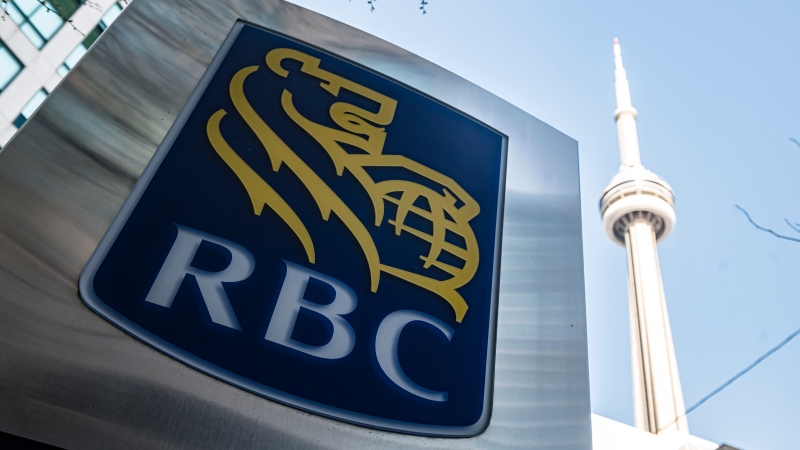 FILE -- The RBC logo is photographed in Toronto, on Wednesday, May 4, 2022. (THE CANADIAN PRESS/Christopher Katsarov)
